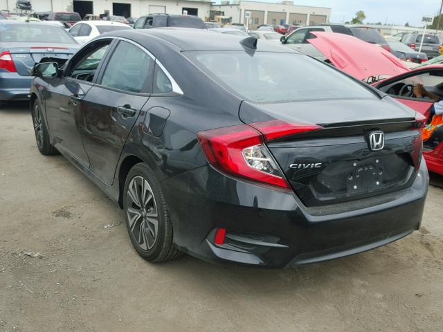 19XFC1F37GE219547 - 2016 HONDA CIVIC BLACK photo 3