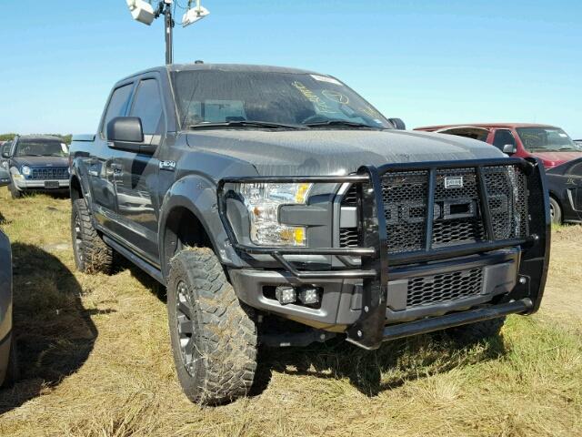 1FTEW1EF4GKF30834 - 2016 FORD F150 SUPER GRAY photo 1