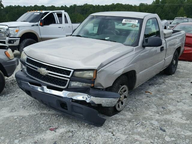 3GCEC14X76G181953 - 2006 CHEVROLET SILVERADO SILVER photo 2