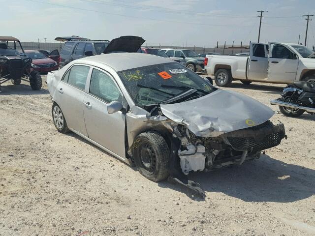 1NXBU4EE6AZ373039 - 2010 TOYOTA COROLLA SILVER photo 1