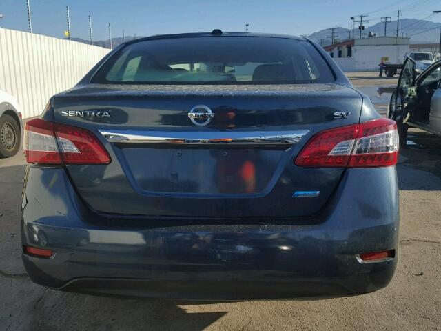 3N1AB7AP6FY266398 - 2015 NISSAN SENTRA S BLUE photo 10