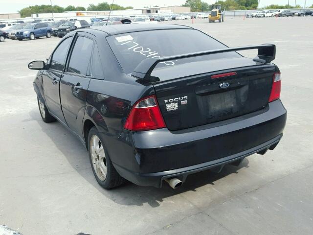 1FAFP38Z47W327203 - 2007 FORD FOCUS ST BLACK photo 3