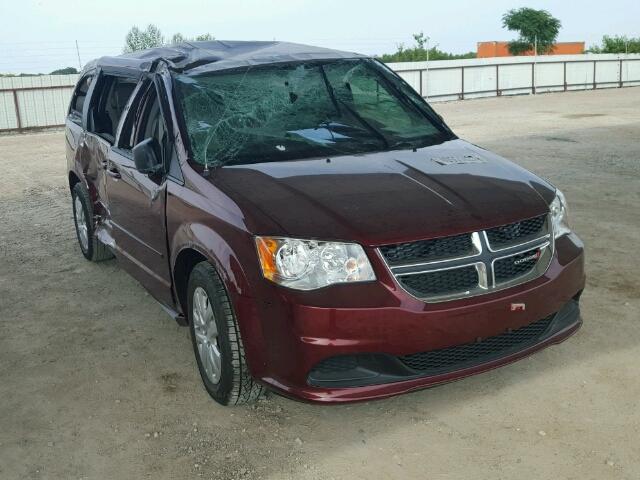 2C4RDGBG6HR834774 - 2017 DODGE GRAND CARA RED photo 1