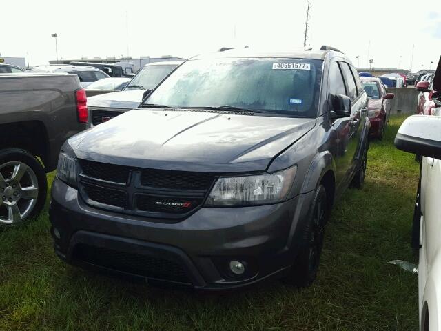 3C4PDCBB7ET137207 - 2014 DODGE JOURNEY BLACK photo 2