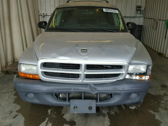 1D4HR38N63F547725 - 2003 DODGE DURANGO SILVER photo 9