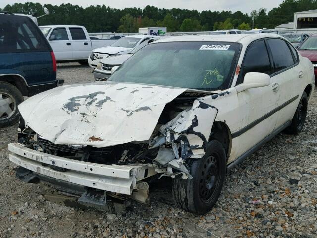 2G1WF55K239381921 - 2003 CHEVROLET IMPALA WHITE photo 2