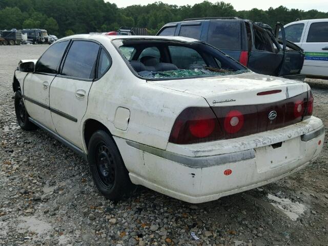 2G1WF55K239381921 - 2003 CHEVROLET IMPALA WHITE photo 3