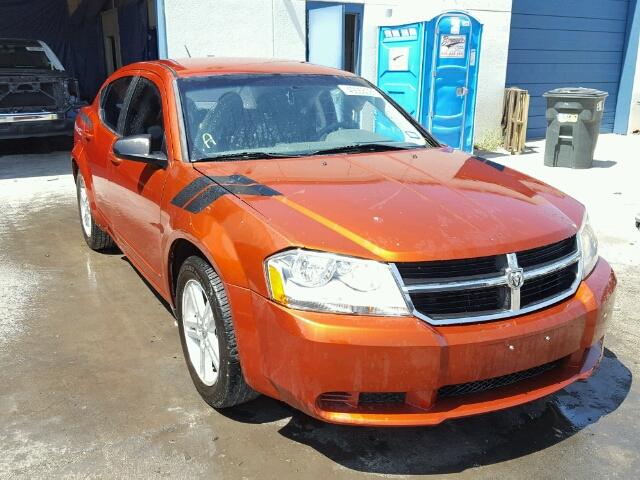 1B3LC56K38N183422 - 2008 DODGE AVENGER SX ORANGE photo 1