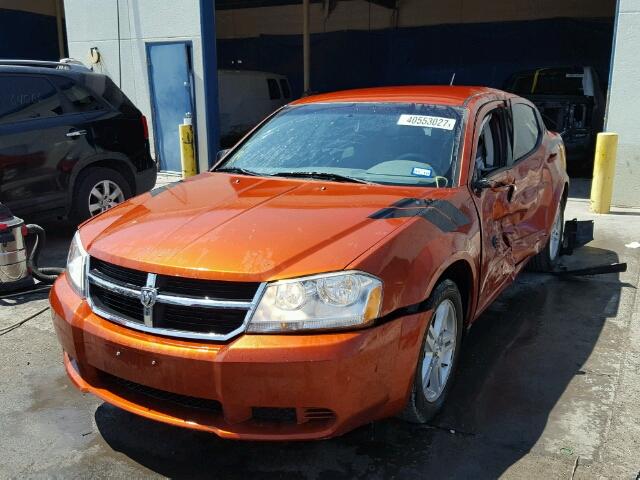 1B3LC56K38N183422 - 2008 DODGE AVENGER SX ORANGE photo 2