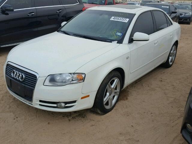 WAUAF78E96A117426 - 2006 AUDI A4 2 WHITE photo 2