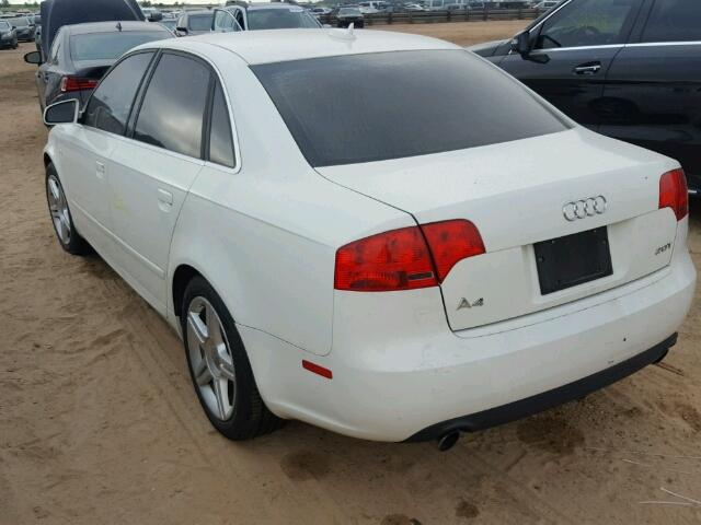 WAUAF78E96A117426 - 2006 AUDI A4 2 WHITE photo 3