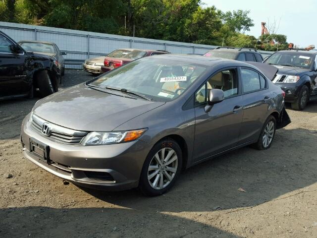 19XFB2F80CE380868 - 2012 HONDA CIVIC EX ყავისფერი ფოტო 2