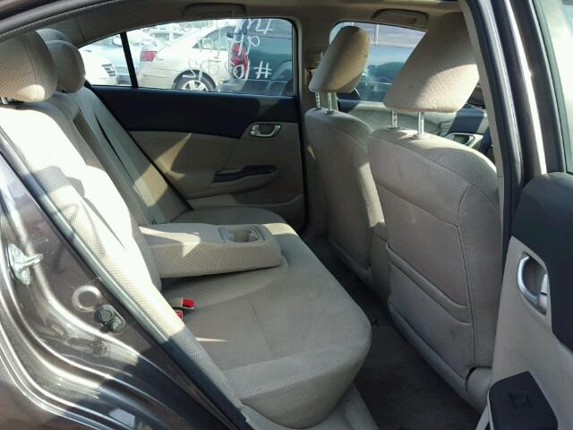 19XFB2F80CE380868 - 2012 HONDA CIVIC EX ყავისფერი ფოტო 6