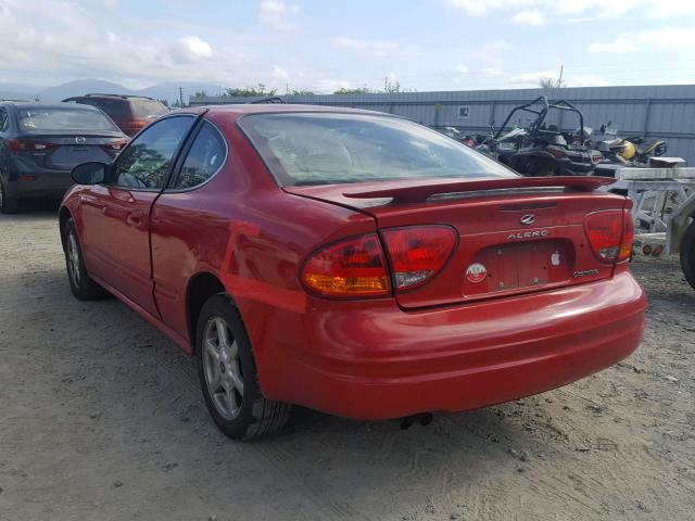 1G3NF12E72C319996 - 2002 OLDSMOBILE ALERO GLS 红色 照片 3