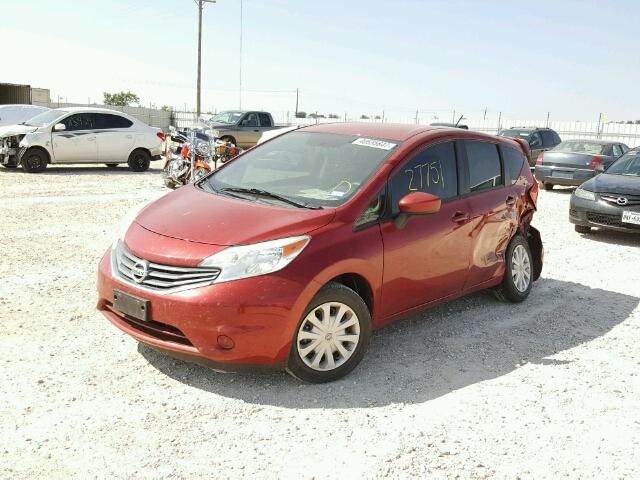 3N1CE2CP9FL360398 - 2015 NISSAN VERSA NOTE RED photo 2