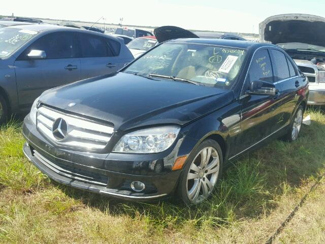 WDDGF8BB8BR146113 - 2011 MERCEDES-BENZ C BLACK photo 2