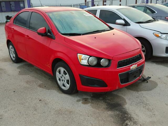 1G1JA5SH1F4104623 - 2015 CHEVROLET SONIC LS RED photo 1