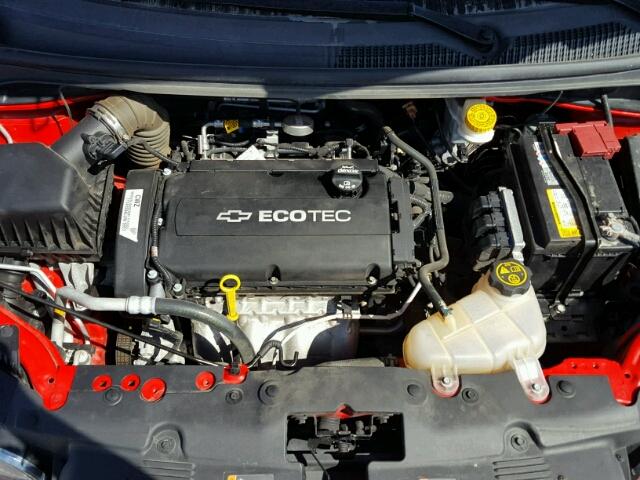 1G1JA5SH1F4104623 - 2015 CHEVROLET SONIC LS 红色 照片 7