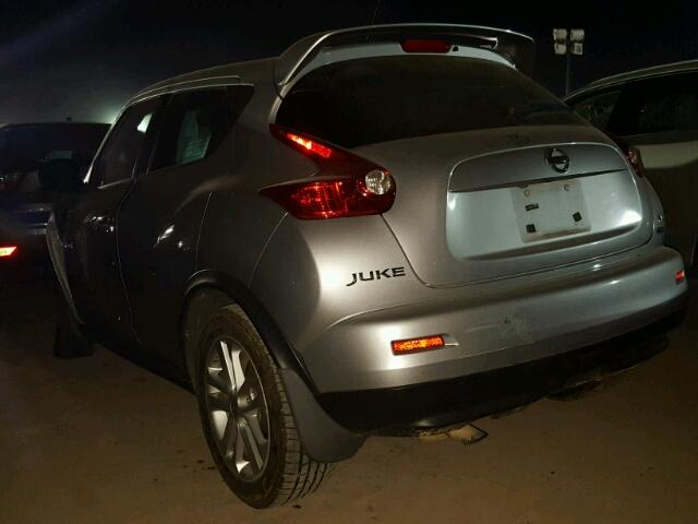 JN8AF5MR8CT104753 - 2012 NISSAN JUKE S SILVER photo 3