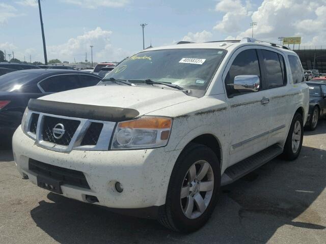 5N1BA0ND0DN601933 - 2013 NISSAN ARMADA SV WHITE photo 2