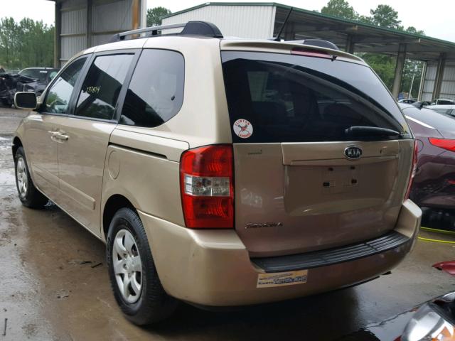 KNDMB133X96271326 - 2009 KIA SEDONA GOLD photo 3