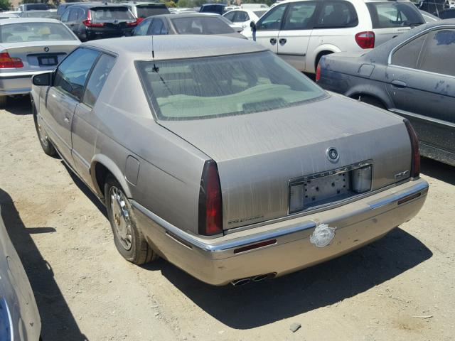 1G6EL12Y4YB703108 - 2000 CADILLAC ELDORADO E GRAY photo 3