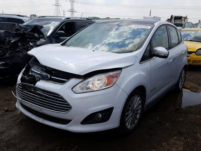 1FADP5BU6FL115211 - 2015 FORD C-MAX SEL WHITE photo 2