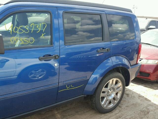 1D4PT4GK6AW169428 - 2010 DODGE NITRO BLUE photo 9