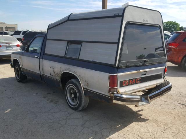 1GTCS14R9J2508639 - 1988 GMC S TRUCK S1 BLUE photo 3