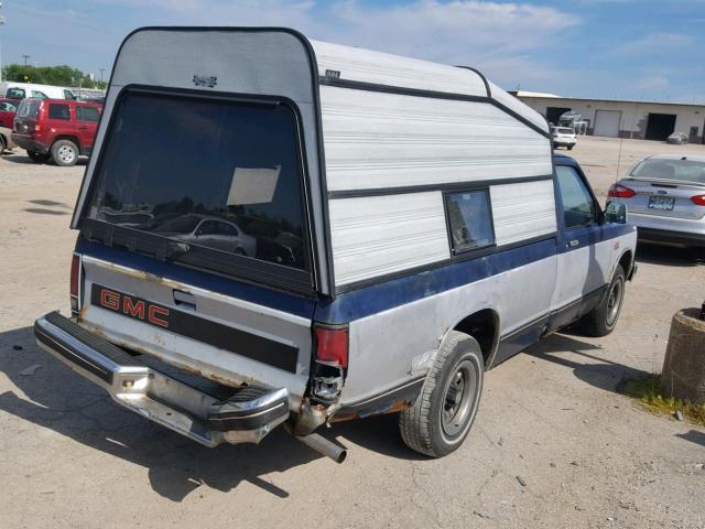 1GTCS14R9J2508639 - 1988 GMC S TRUCK S1 BLUE photo 4