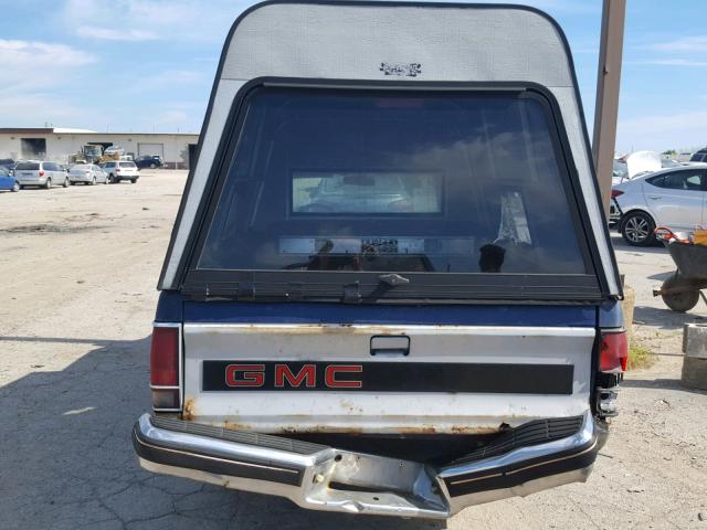 1GTCS14R9J2508639 - 1988 GMC S TRUCK S1 BLUE photo 6