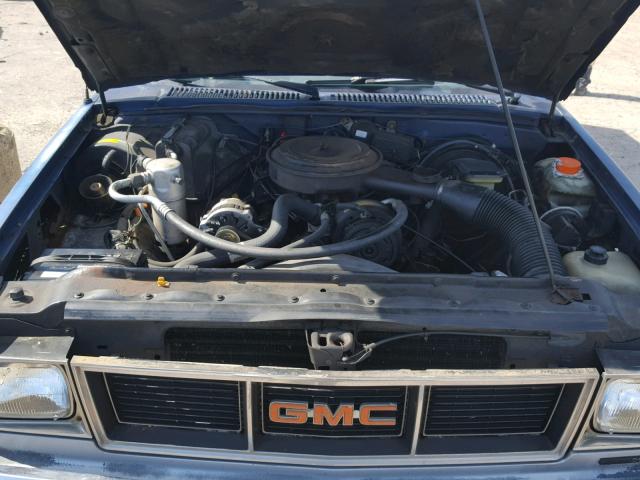 1GTCS14R9J2508639 - 1988 GMC S TRUCK S1 BLUE photo 7