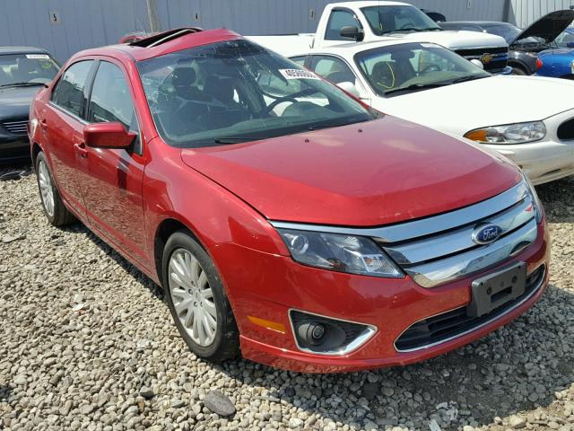 3FADP0L38CR174864 - 2012 FORD FUSION HYB RED photo 1
