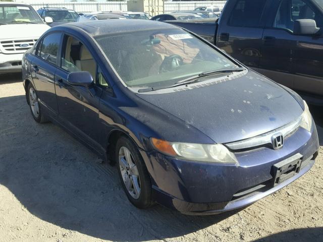1HGFA16876L067357 - 2006 HONDA CIVIC EX BLUE photo 1