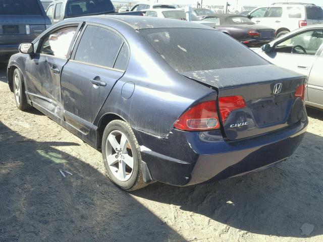 1HGFA16876L067357 - 2006 HONDA CIVIC EX BLUE photo 3