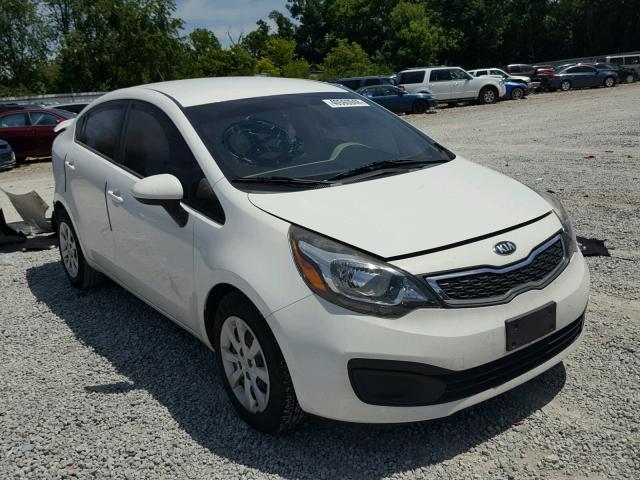 KNADN4A33D6209011 - 2013 KIA RIO EX WHITE photo 1