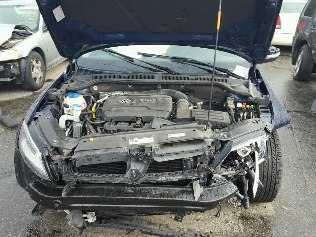 3VWD17AJ6EM430633 - 2014 VOLKSWAGEN JETTA SE 蓝色 照片 7