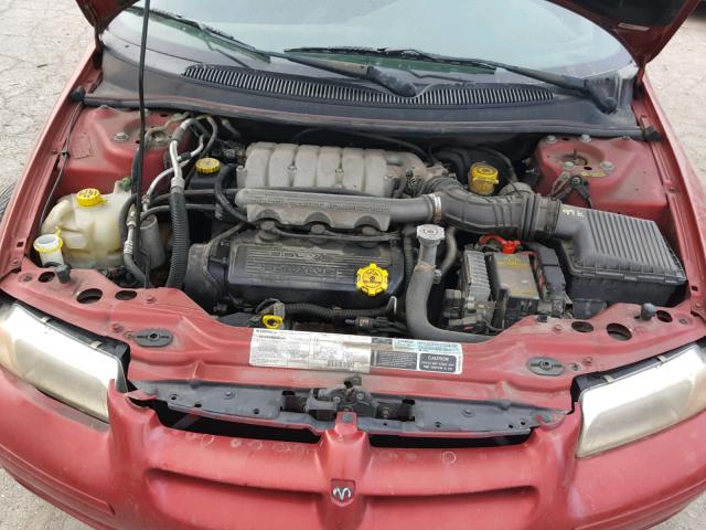 1B3EJ56H4XN651921 - 1999 DODGE STRATUS ES RED photo 7