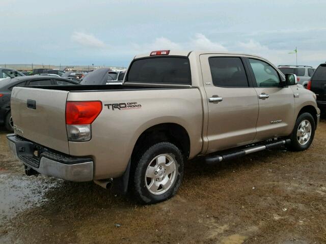 5TFEV54169X071439 - 2009 TOYOTA TUNDRA GOLD photo 4