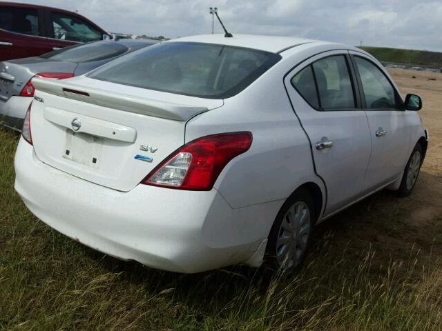 3N1CN7APXDL867131 - 2013 NISSAN VERSA S YELLOW photo 4