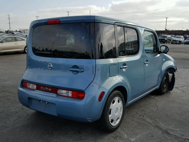 JN8AZ28R39T124255 - 2009 NISSAN CUBE BASE BLUE photo 4