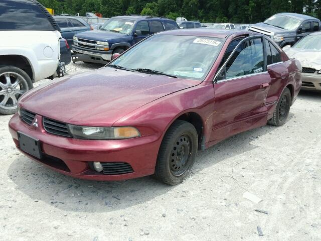 4A3AA46G43E074698 - 2003 MITSUBISHI GALANT ES BURGUNDY photo 2