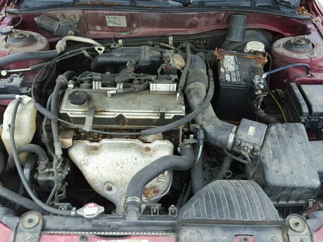 4A3AA46G43E074698 - 2003 MITSUBISHI GALANT ES BURGUNDY photo 7