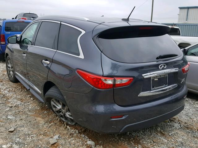 5N1AL0MM9DC344290 - 2013 INFINITI JX35 BASE GRAY photo 3