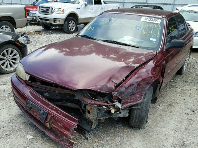 JT2SK11E5P0176404 - 1993 TOYOTA CAMRY DX MAROON photo 2