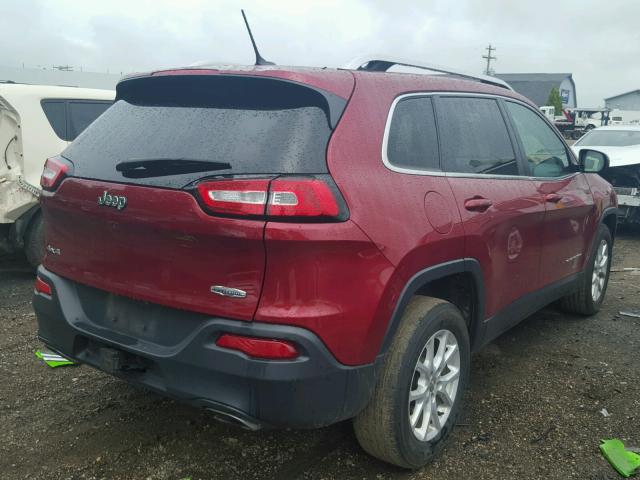 1C4PJMCS6FW583938 - 2015 JEEP CHEROKEE L RED photo 4