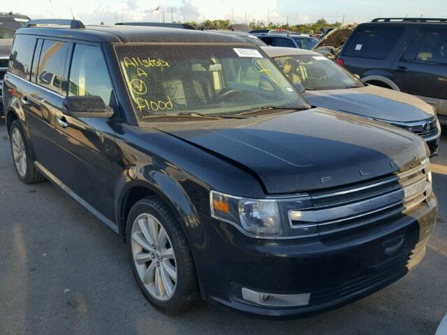 2FMGK5C83FBA07051 - 2015 FORD FLEX SEL GRAY photo 1