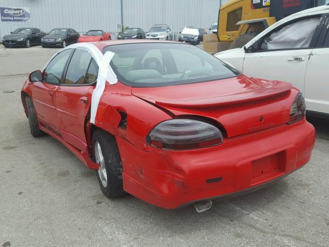 1G2WP52K1XF279570 - 1999 PONTIAC GRAND PRIX წითელი ფოტო 3