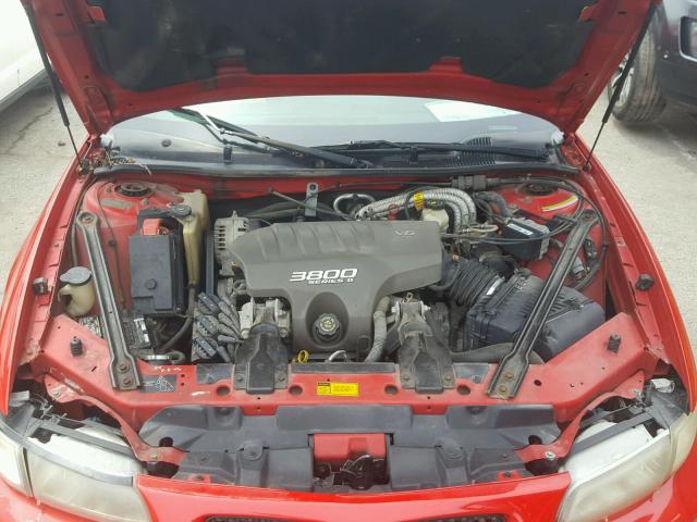 1G2WP52K1XF279570 - 1999 PONTIAC GRAND PRIX წითელი ფოტო 7