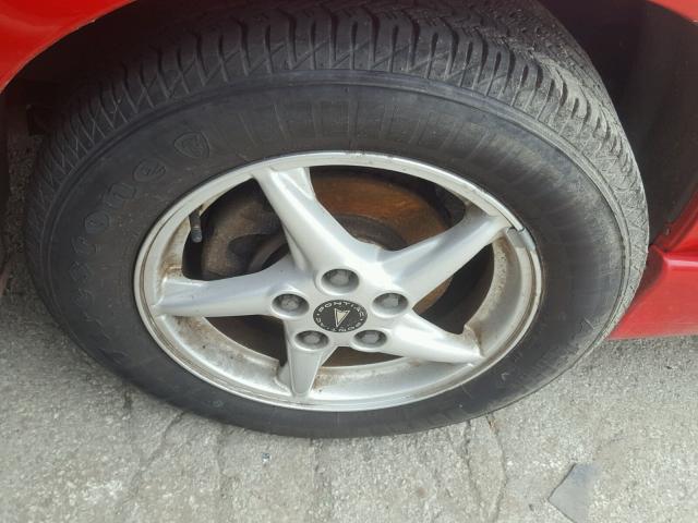 1G2WP52K1XF279570 - 1999 PONTIAC GRAND PRIX წითელი ფოტო 9